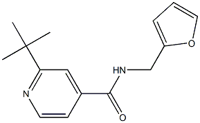 2-tert-butyl-N-(2-furylmethyl)isonicotinamide 结构式