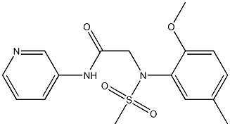 2-[2-methoxy-5-methyl(methylsulfonyl)anilino]-N-(3-pyridinyl)acetamide