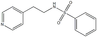 N-[2-(4-pyridinyl)ethyl]benzenesulfonamide,,结构式