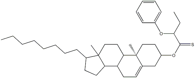S-(10,13-dimethyl-17-octyl-2,3,4,7,8,9,10,11,12,13,14,15,16,17-tetradecahydro-1H-cyclopenta[a]phenanthren-3-yl) 2-phenoxybutanethioate Structure