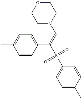 4-methylphenyl 1-(4-methylphenyl)-2-(4-morpholinyl)vinyl sulfone Struktur