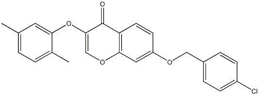 7-[(4-chlorobenzyl)oxy]-3-(2,5-dimethylphenoxy)-4H-chromen-4-one