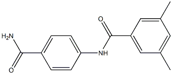 N-[4-(aminocarbonyl)phenyl]-3,5-dimethylbenzamide Structure