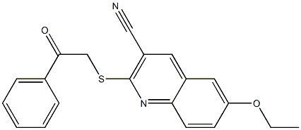 6-ethoxy-2-[(2-oxo-2-phenylethyl)sulfanyl]-3-quinolinecarbonitrile