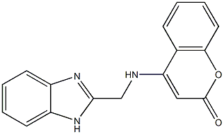 4-[(1H-benzimidazol-2-ylmethyl)amino]-2H-chromen-2-one Structure