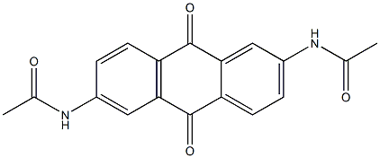 N-[6-(acetylamino)-9,10-dioxo-9,10-dihydro-2-anthracenyl]acetamide Structure