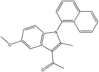 1-[5-methoxy-2-methyl-1-(1-naphthyl)-1H-indol-3-yl]ethanone