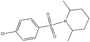  1-[(4-chlorophenyl)sulfonyl]-2,6-dimethylpiperidine