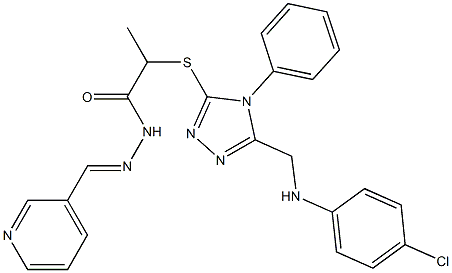 2-({5-[(4-chloroanilino)methyl]-4-phenyl-4H-1,2,4-triazol-3-yl}sulfanyl)-N