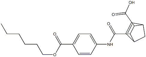 3-({4-[(hexyloxy)carbonyl]anilino}carbonyl)bicyclo[2.2.1]hept-5-ene-2-carboxylic acid Structure