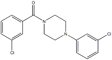  1-(3-chlorophenyl)-4-[(3-chlorophenyl)carbonyl]piperazine