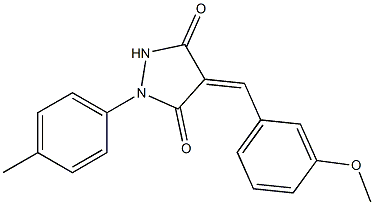  4-(3-methoxybenzylidene)-1-(4-methylphenyl)-3,5-pyrazolidinedione