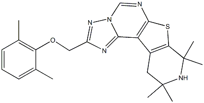  2,6-dimethylphenyl (8,8,10,10-tetramethyl-8,9,10,11-tetrahydropyrido[4',3':4,5]thieno[3,2-e][1,2,4]triazolo[1,5-c]pyrimidin-2-yl)methyl ether