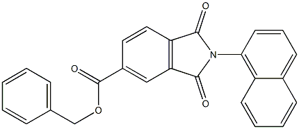  benzyl 2-(1-naphthyl)-1,3-dioxo-5-isoindolinecarboxylate