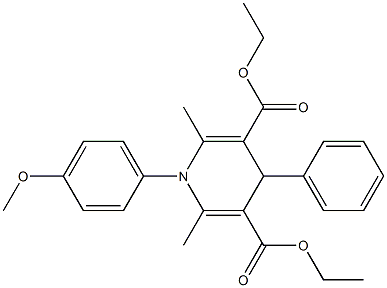  diethyl 1-(4-methoxyphenyl)-2,6-dimethyl-4-phenyl-1,4-dihydro-3,5-pyridinedicarboxylate