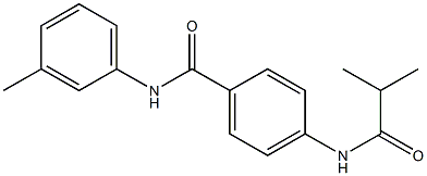 4-(isobutyrylamino)-N-(3-methylphenyl)benzamide Struktur
