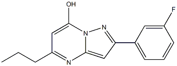 2-(3-fluorophenyl)-5-propylpyrazolo[1,5-a]pyrimidin-7-ol Struktur
