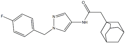 2-(1-adamantyl)-N-[1-(4-fluorobenzyl)-1H-pyrazol-4-yl]acetamide