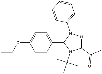  1-[4-tert-butyl-5-(4-ethoxyphenyl)-1-phenyl-4,5-dihydro-1H-1,2,4-triazol-3-yl]ethanone