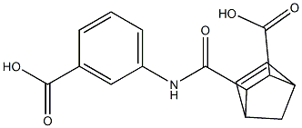3-[(3-carboxyanilino)carbonyl]bicyclo[2.2.1]hept-5-ene-2-carboxylic acid 结构式