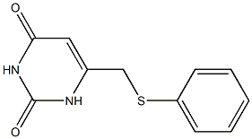 6-[(phenylsulfanyl)methyl]-2,4(1H,3H)-pyrimidinedione Structure