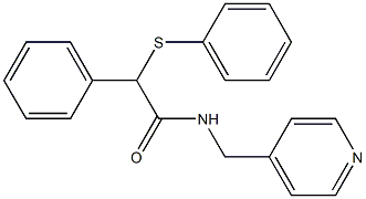 2-phenyl-2-(phenylsulfanyl)-N-(4-pyridinylmethyl)acetamide Structure