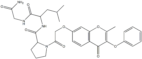 N-(1-{[(2-amino-2-oxoethyl)amino]carbonyl}-3-methylbutyl)-1-{[(2-methyl-4-oxo-3-phenoxy-4H-chromen-7-yl)oxy]acetyl}-2-pyrrolidinecarboxamide