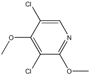 3,5-dichloro-2,4-dimethoxypyridine Structure
