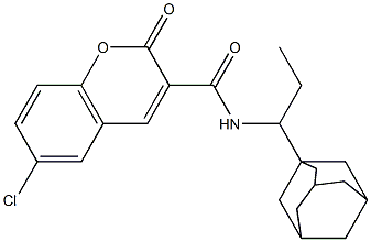 N-[1-(1-adamantyl)propyl]-6-chloro-2-oxo-2H-chromene-3-carboxamide|