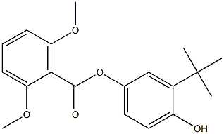 3-tert-butyl-4-hydroxyphenyl 2,6-dimethoxybenzoate Structure