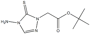 tert-butyl (4-amino-5-thioxo-4,5-dihydro-1H-1,2,4-triazol-1-yl)acetate Structure