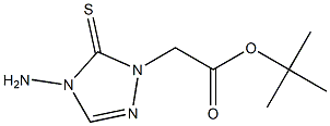 tert-butyl (4-amino-5-thioxo-4,5-dihydro-1H-1,2,4-triazol-1-yl)acetate 结构式