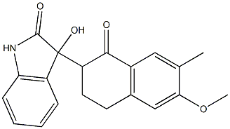 3-hydroxy-3-(6-methoxy-7-methyl-1-oxo-1,2,3,4-tetrahydro-2-naphthalenyl)-1,3-dihydro-2H-indol-2-one
