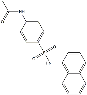 N-{4-[(1-naphthylamino)sulfonyl]phenyl}acetamide Structure