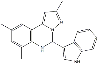 5-(1H-indol-3-yl)-2,7,9-trimethyl-5,6-dihydropyrazolo[1,5-c]quinazoline