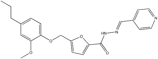 5-[(2-methoxy-4-propylphenoxy)methyl]-N'-(4-pyridinylmethylene)-2-furohydrazide