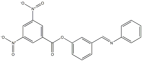 3-[(phenylimino)methyl]phenyl 3,5-bisnitrobenzoate Struktur