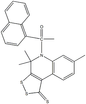  4,4,7-trimethyl-5-(1-naphthylacetyl)-4,5-dihydro-1H-[1,2]dithiolo[3,4-c]quinoline-1-thione