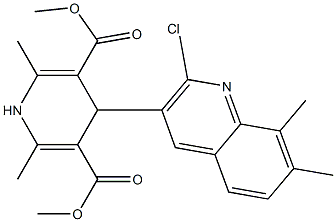 dimethyl 4-(2-chloro-7,8-dimethyl-3-quinolinyl)-2,6-dimethyl-1,4-dihydro-3,5-pyridinedicarboxylate