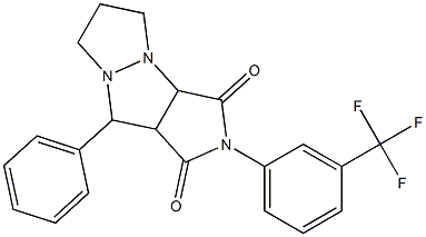  9-phenyl-2-[3-(trifluoromethyl)phenyl]tetrahydro-5H-pyrazolo[1,2-a]pyrrolo[3,4-c]pyrazole-1,3(2H,3aH)-dione