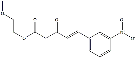 2-Methoxyethyl (3-nitrophenylmethylene)acetoacetate