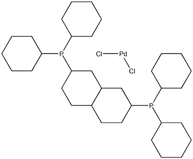 二氯二(三环己基膦)钯 结构式