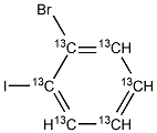 2-Bromoiodobenzene-13C6 Structure