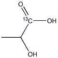 L-Lactic  acid-1-13C  solution Structure