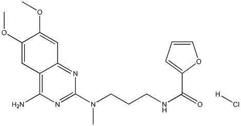 N-[3-[(4-amino-6,7-dimethoxyquina zolin-2-yl)(methyl)amino]propyl] furan-2-carboxamide Hydrochloride