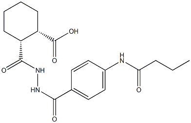 (1S,2R)-2-({2-[4-(butyrylamino)benzoyl]hydrazino}carbonyl)cyclohexanecarboxylic acid