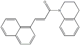 (E)-1-[3,4-dihydro-1(2H)-quinolinyl]-3-(1-naphthyl)-2-propen-1-one