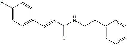 (E)-3-(4-fluorophenyl)-N-phenethyl-2-propenamide Structure