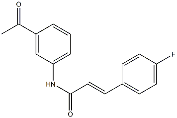 (E)-N-(3-acetylphenyl)-3-(4-fluorophenyl)-2-propenamide
