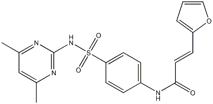 (E)-N-(4-{[(4,6-dimethyl-2-pyrimidinyl)amino]sulfonyl}phenyl)-3-(2-furyl)-2-propenamide